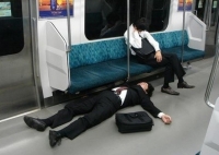 Sleeping On The Subway 23